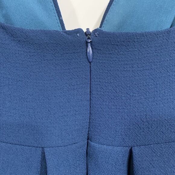 Rubber Ducky L Dress Blue V-neck Sleeveless Cocktail Party Productions Women’s - Picture 4 of 8